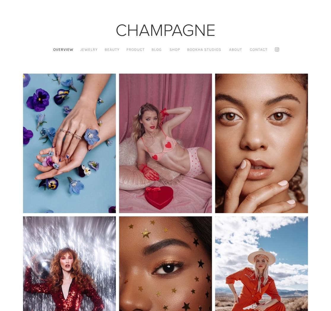 homepage of champagnevictoria.com
